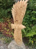 Roofvogel in de vlucht -houtsculptuur -beeldhouw werk, Ophalen, Zo goed als nieuw, Hout