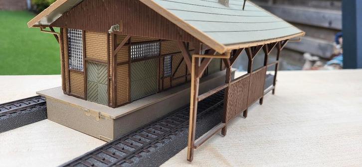 vollmer H0 45700 mooie goederenloods, Hobby & Loisirs créatifs, Trains miniatures | HO, Comme neuf, Pont, Tunnel ou Bâtiment, Enlèvement ou Envoi