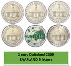 2 euro Duitsland 2009 Saarland 5 letters, 2 euro, Duitsland, Ophalen of Verzenden