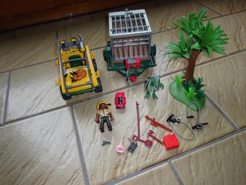 Jeep safari Playmobil et remorque, Enlèvement ou Envoi, Comme neuf, Ensemble complet