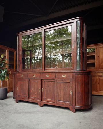 Antieke Buffetkast | Ronde kast | Oude Winkelkast #1928, Antiek en Kunst