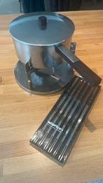 Stelton Cylinda Line Fondue Set designed by Arne Jacobsen, Ophalen, Gebruikt
