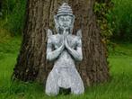 Statue du Gardien du Temple - Gris avec Blanc - Polystone, Enlèvement ou Envoi