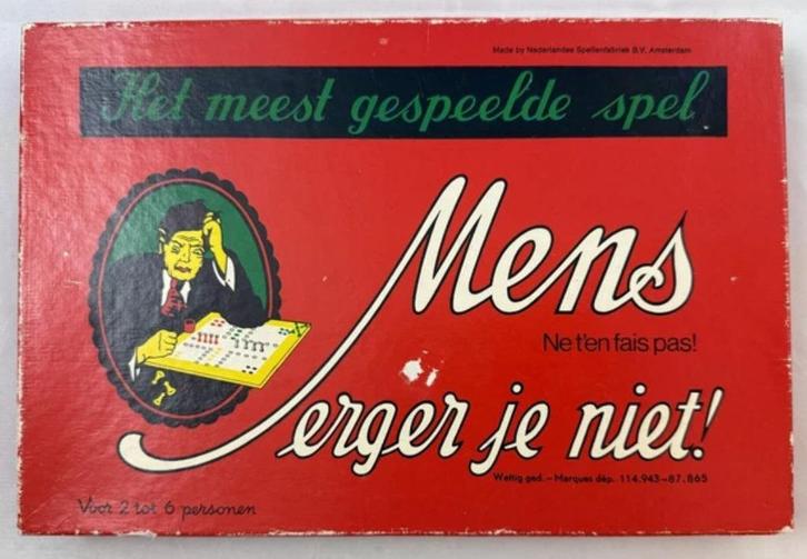 Mens erger je niet bordspel gezelschapsspel spel compleet, Hobby en Vrije tijd, Gezelschapsspellen | Bordspellen, Zo goed als nieuw