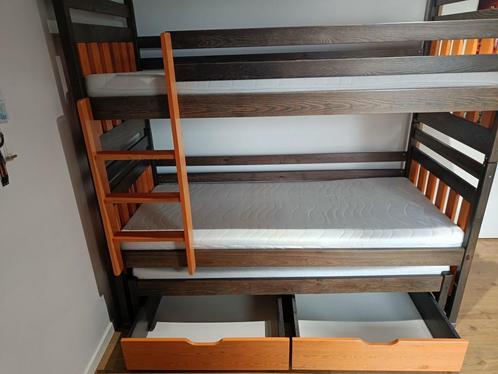 3 persoons stapelbed, Enfants & Bébés, Chambre d'enfant | Lits, Utilisé, 180 cm ou plus, 85 à 100 cm, Lit mezzanine ou Lit superposé