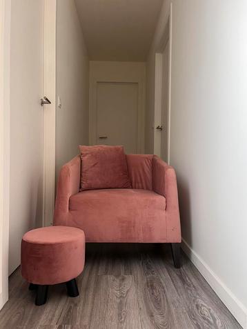 Recor pink velvet fauteuil, Moins de 75 cm, Moins de 150 cm, Une personne, Enlèvement