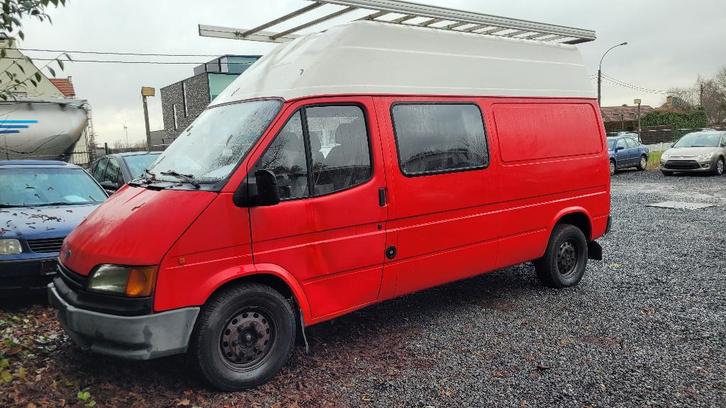 ford transit 2.0i benzine/LPG MAXI 5zitpl TREKHAAK 1993, Autos, Camionnettes & Utilitaires, Entreprise, Achat, Barres de toit