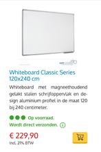 Magnetisch Whiteboard 120x240cm, Diversen, Schoolborden, Whiteboard, Gebruikt, Ophalen