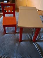 Kindertafeltje + stoeltje, Kinderen en Baby's, Kinderkamer | Tafels en Stoelen, Ophalen, Zo goed als nieuw