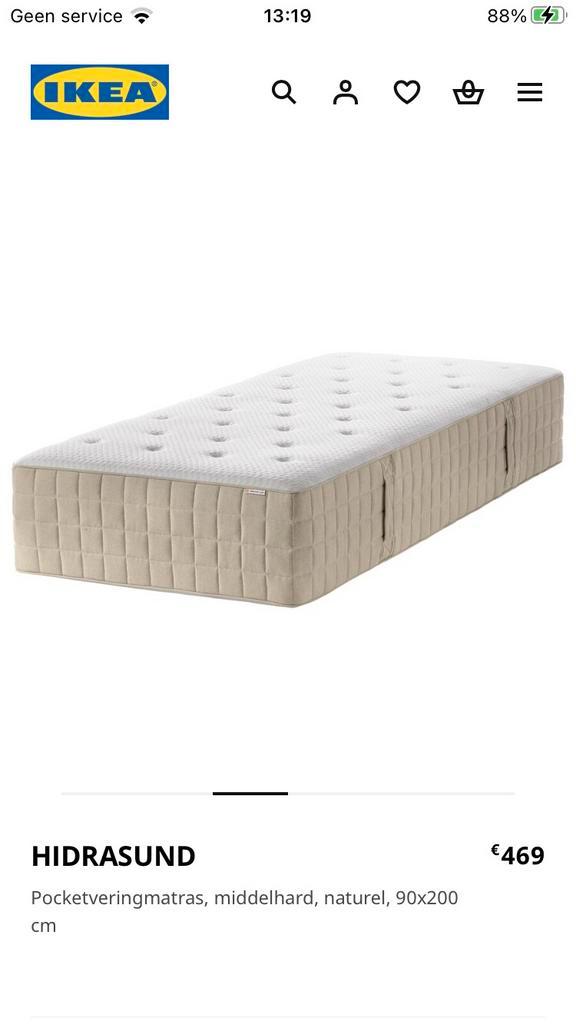 MATRAS 80 x 200 x 30 , PERFECTE STAAT !!, Huis en Inrichting, Slaapkamer | Matrassen en Bedbodems, Zo goed als nieuw, Matras, 80 cm