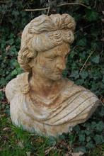 Prachtige blauwe stenen buste van Apollo, Tuin en Terras, Ophalen, Gebruikt