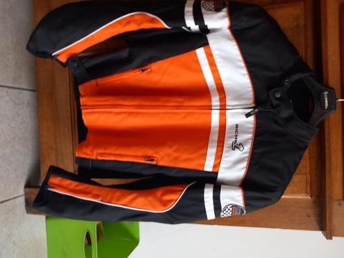 Motorjas Richa wit/oranje, Motos, Vêtements | Vêtements de moto, Manteau | tissu, Hommes, Neuf, avec ticket, Enlèvement