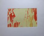 KARL SEITER / COMPOSITIE / OLIEVERF PAPIER / 50x60cm / SIG, Antiek en Kunst, Kunst | Schilderijen | Modern, Ophalen of Verzenden