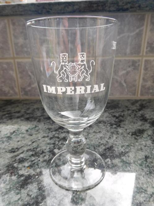 6 antieke imperiale glazen op voet, Verzamelen, Biermerken, Nieuw, Ophalen of Verzenden