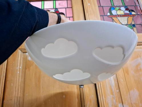 Vintage IKEA Skojig wolkenlamp wit (Henrik Preutz, '90-'99), Huis en Inrichting, Lampen | Plafondlampen, Gebruikt, Kunststof, Metaal