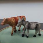 Oude os en ezel voor kerststal composiet papier-mache, Ophalen