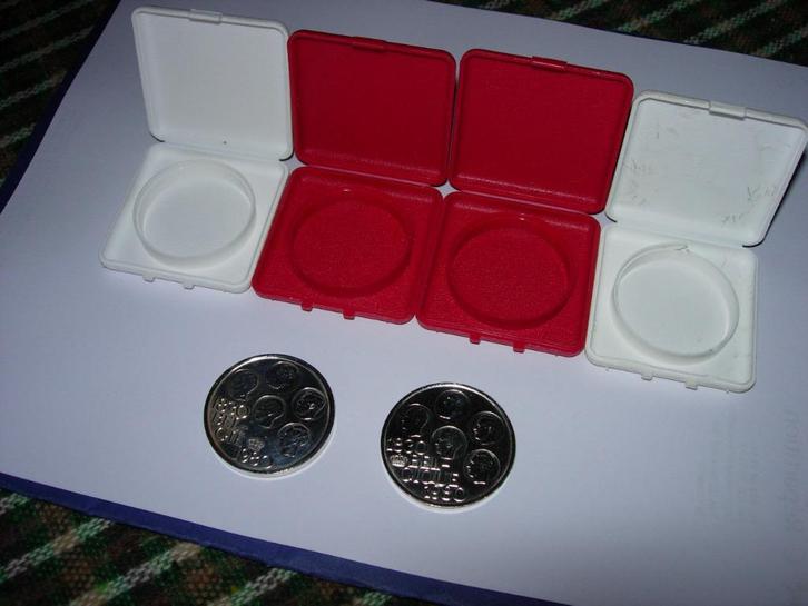 2 zilveren munten België 500 fr 1980 50 gr, Postzegels en Munten, Munten | België, Zilver, Zilver, Ophalen of Verzenden