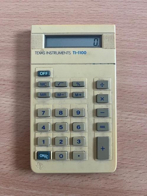 Texas Instruments TI-1100 vintage rekenmachine, Diversen, Rekenmachines, Gebruikt, Ophalen of Verzenden