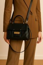 Abro leren handtas, Handtassen en Accessoires, Tassen | Damestassen, Ophalen of Verzenden, Gebruikt, Zwart, Handtas