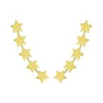 14K goud verguld zilveren oorklimmer met sterren, Handtassen en Accessoires, Oorbellen, Ophalen of Verzenden, Nieuw, Goud, Zilver