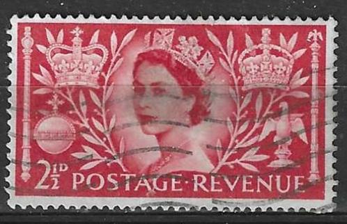 Groot-Brittannie 1953 - Yvert 279 - Elisabeth II (ST), Postzegels en Munten, Postzegels | Europa | UK, Gestempeld, Verzenden