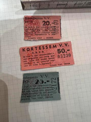 6327 ticket Kortessem VV - provinciaal 4 - 70's beschikbaar voor biedingen