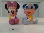 Vintage Duo Knijppoppetjes Mickey Mouse - Mooie staat, Verzamelen, Mickey Mouse, Gebruikt, Ophalen of Verzenden, Beeldje of Figuurtje