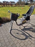 Norta damesfiets met kinderzitje, Fietsen en Brommers, Ophalen, Gebruikt, Mandje