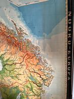 Oude landkaart Noord-Europa, Livres, Atlas & Cartes géographiques, Carte géographique, Enlèvement, Europe autre