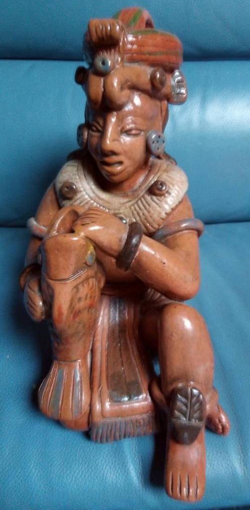 Schitterend Maya/Azteeks beeld gekocht in Mexico, Antiek en Kunst, Kunst | Beelden en Houtsnijwerken, Ophalen of Verzenden