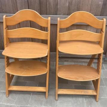 x2 Houten Tripp Trapp Stoelen beschikbaar voor biedingen