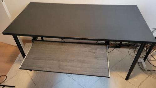 Bureau / Table Noir -  160cm x 80cm (acheté à 300€ !), Huis en Inrichting, Bureaus, Zo goed als nieuw, Bureau, Ophalen