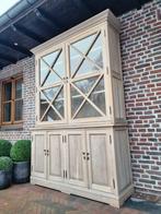 Eiken buffetkast/vitrinekast GRATIS LEVERING/EINDEJAARSACTIE, Huis en Inrichting, Kasten | Buffetkasten, 200 cm of meer, 150 tot 200 cm