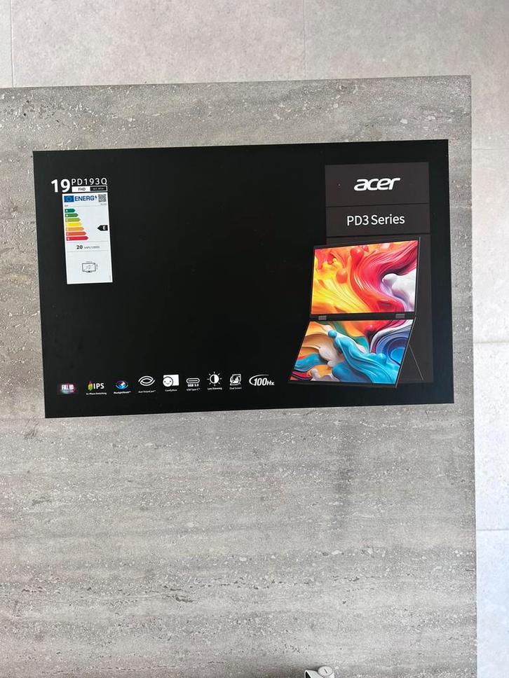 Acer PD193QEbmiuux, Informatique & Logiciels, Moniteurs, LED, HD, Enlèvement