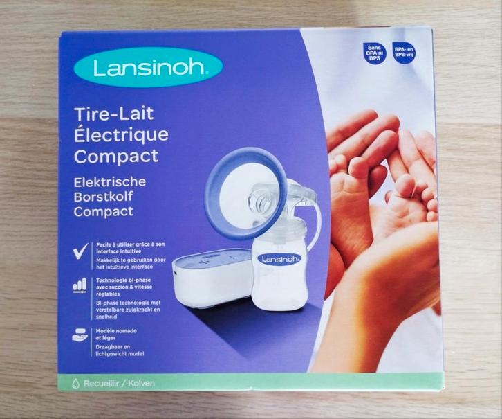 Lansinoh tire-lait électrique +  produits neufs offerts, Kinderen en Baby's, Babyvoeding en Toebehoren, Zo goed als nieuw, Borstkolf
