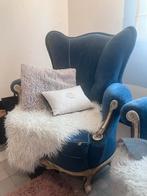 Twee blauwe vintage zetels, Antiek en Kunst, Ophalen
