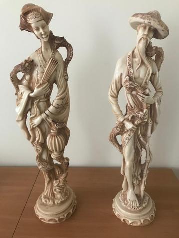 Couple de statues chinoises . beschikbaar voor biedingen