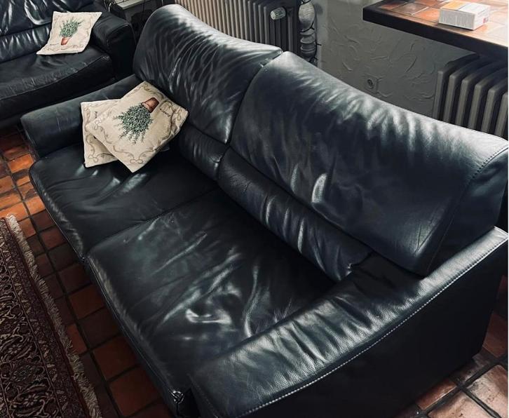 Chaise en cuir intemporelle marque de qualité Durlet Willam, Maison & Meubles, Canapés | Salons, Utilisé, Banc droit, Deux personnes