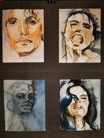 Unieke collectie portretten van Michaël Jackson jaren’80/‘90, Antiek en Kunst, Kunst | Schilderijen | Modern, Ophalen of Verzenden