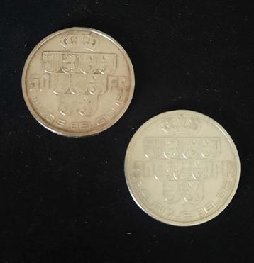 50 Fr. Leopold III 1939 en 1940 Pos A. beschikbaar voor biedingen