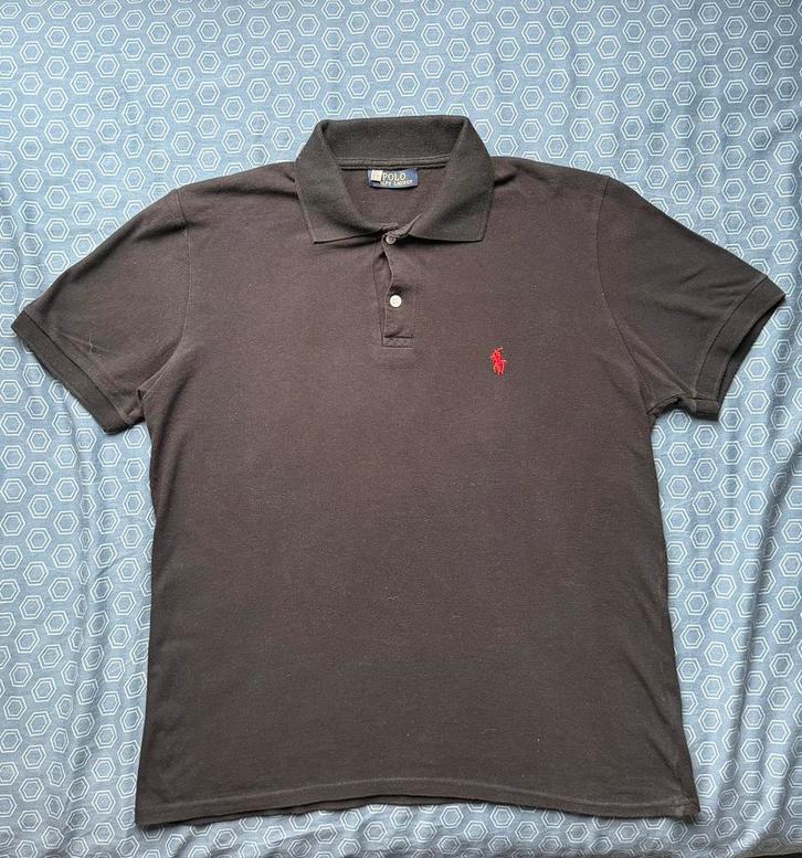 Ralph Lauren polo - zwart (maat L), Kleding | Heren, Polo's, Zo goed als nieuw, Maat 52/54 (L), Zwart, Ophalen