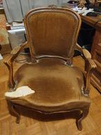 2 zetels / stoelen stijl Louis Philippe te restaureren, Antiek en Kunst, Ophalen
