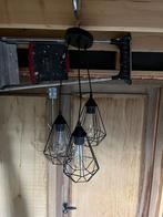 Hanglamp drievoudig, Minder dan 50 cm, Industrieel, Gebruikt, Metaal