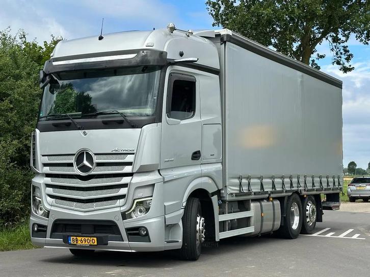 Mercedes-Benz Actros ACTROS 2545LL EURO6. 2021. Schuifzeil B, Auto's, Vrachtwagens, Te koop, ABS, Adaptive Cruise Control, Airbags