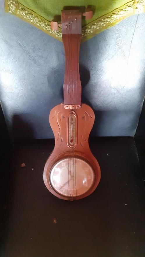 Decoratieve houten gitaarthermometer, Antiek en Kunst, Antiek | Woonaccessoires, Ophalen of Verzenden