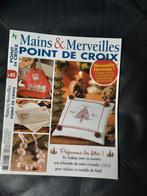 "Mains & Merveilles - Point de croix - Nr: 63, Hobby en Vrije tijd, Borduren en Borduurmachines, Handborduren, Patroon, Gebruikt