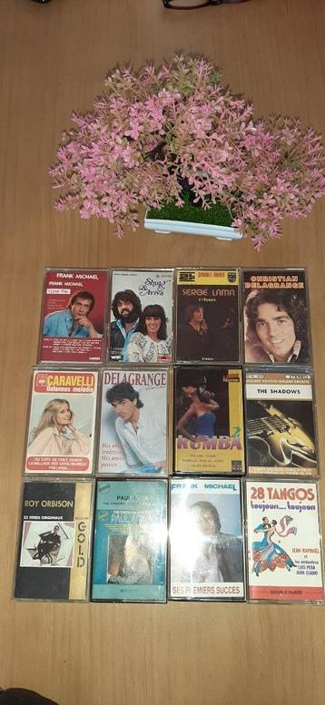 12 cassettes originales variées