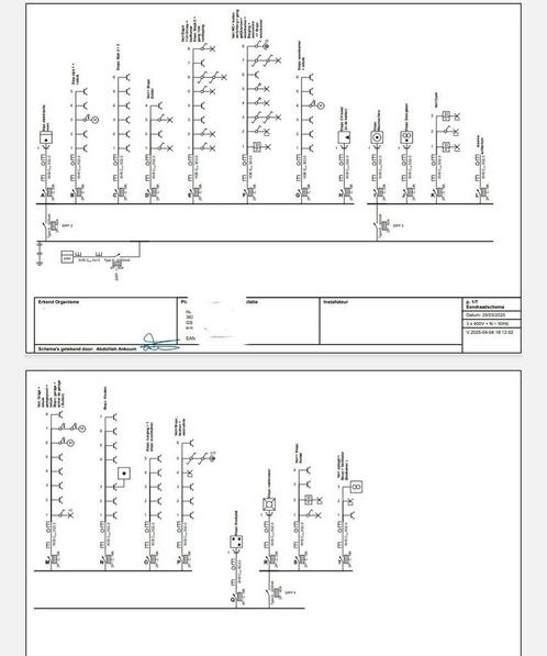 EENDRAADSCHEMA & SITUATIESCHEMA, Huis en Inrichting, Keuken | Complete keukens, Ophalen of Verzenden