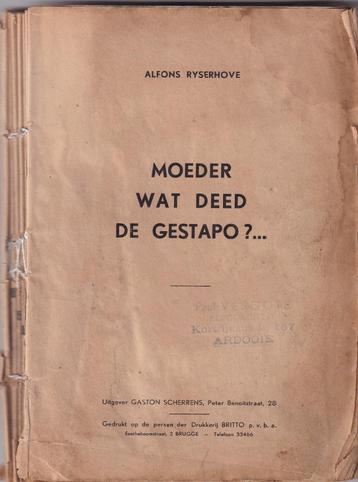 MOEDER  WAT  DEED  DE  GESTAPO beschikbaar voor biedingen
