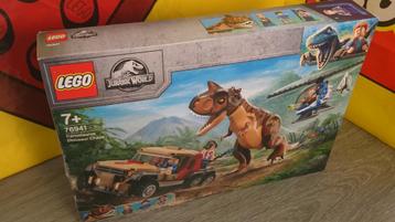 Lego Jurassic World 76941 Carnotaurus Achtervolging - Nieuw, Enlèvement ou Envoi, Neuf, Ensemble complet, Lego